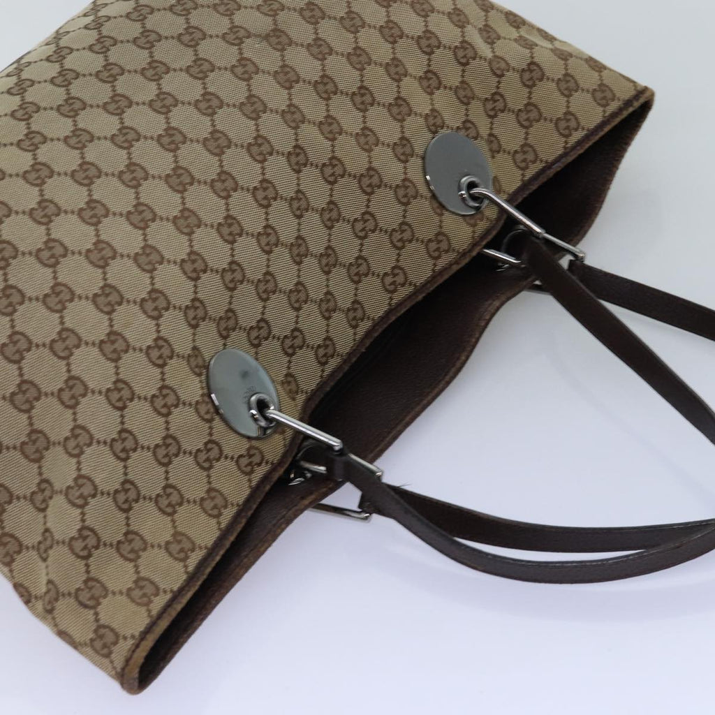 GUCCI GG Canvas Tote Bag Beige 120838 75980