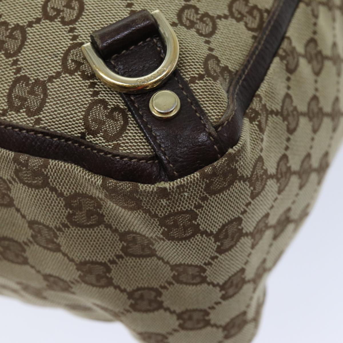 GUCCI GG Canvas Tote Bag Beige 130733 75981