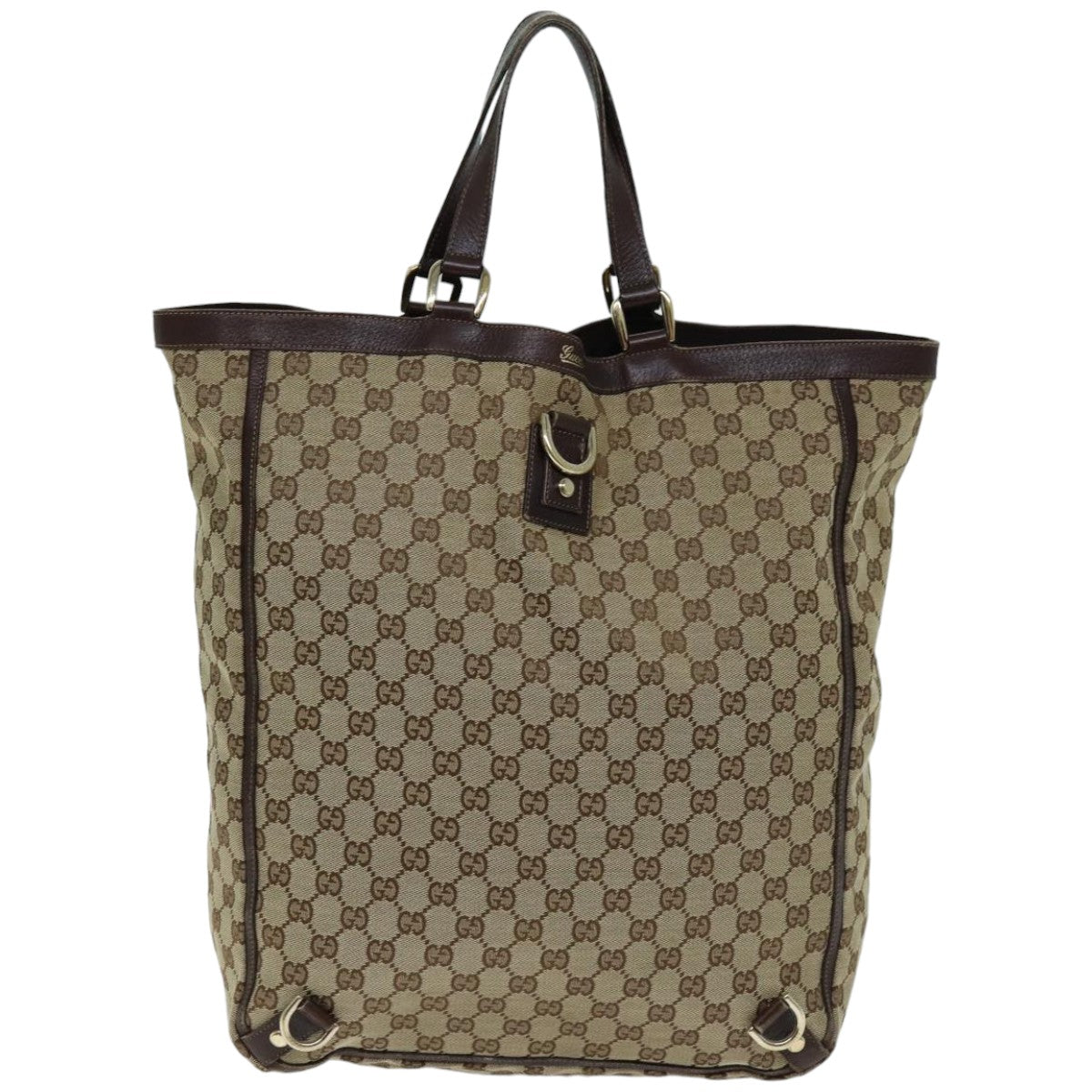 GUCCI GG Canvas Tote Bag Beige 130733 75981