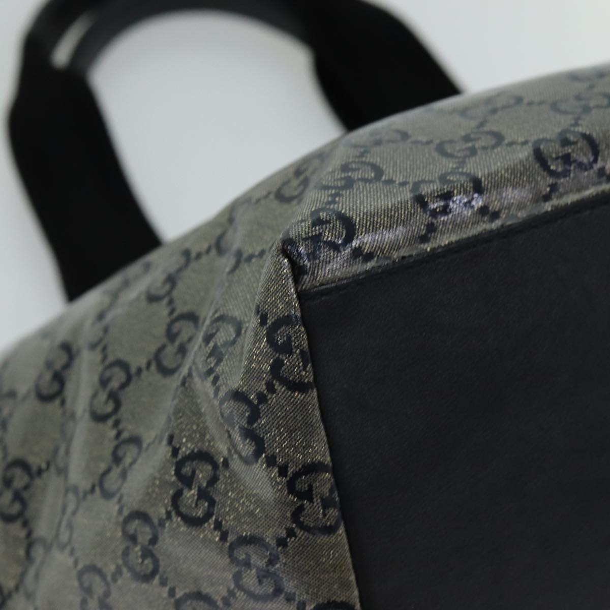GUCCI GG Crystal Tote Bag Silver 131230 75983