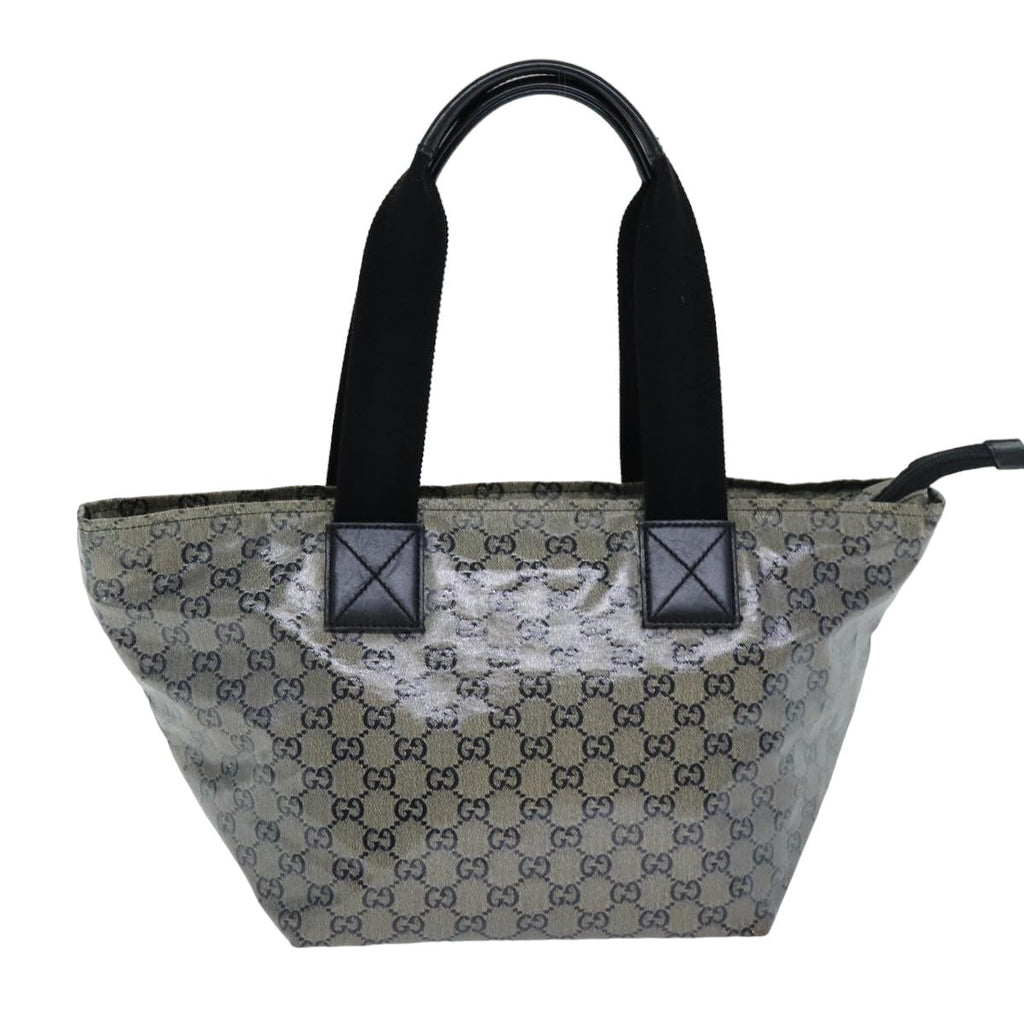 GUCCI GG Crystal Tote Bag Silver 131230 75983