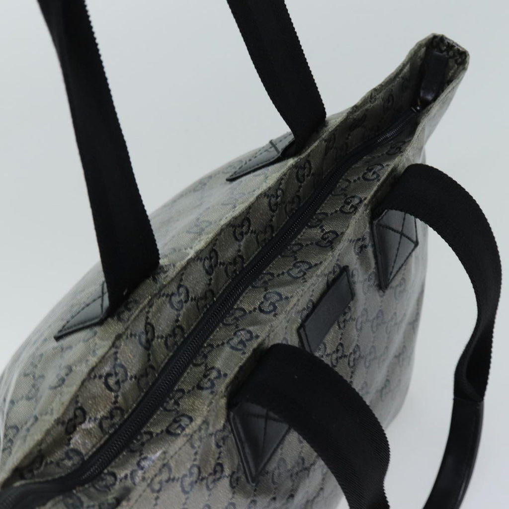 GUCCI GG Crystal Tote Bag Silver 131230 75983
