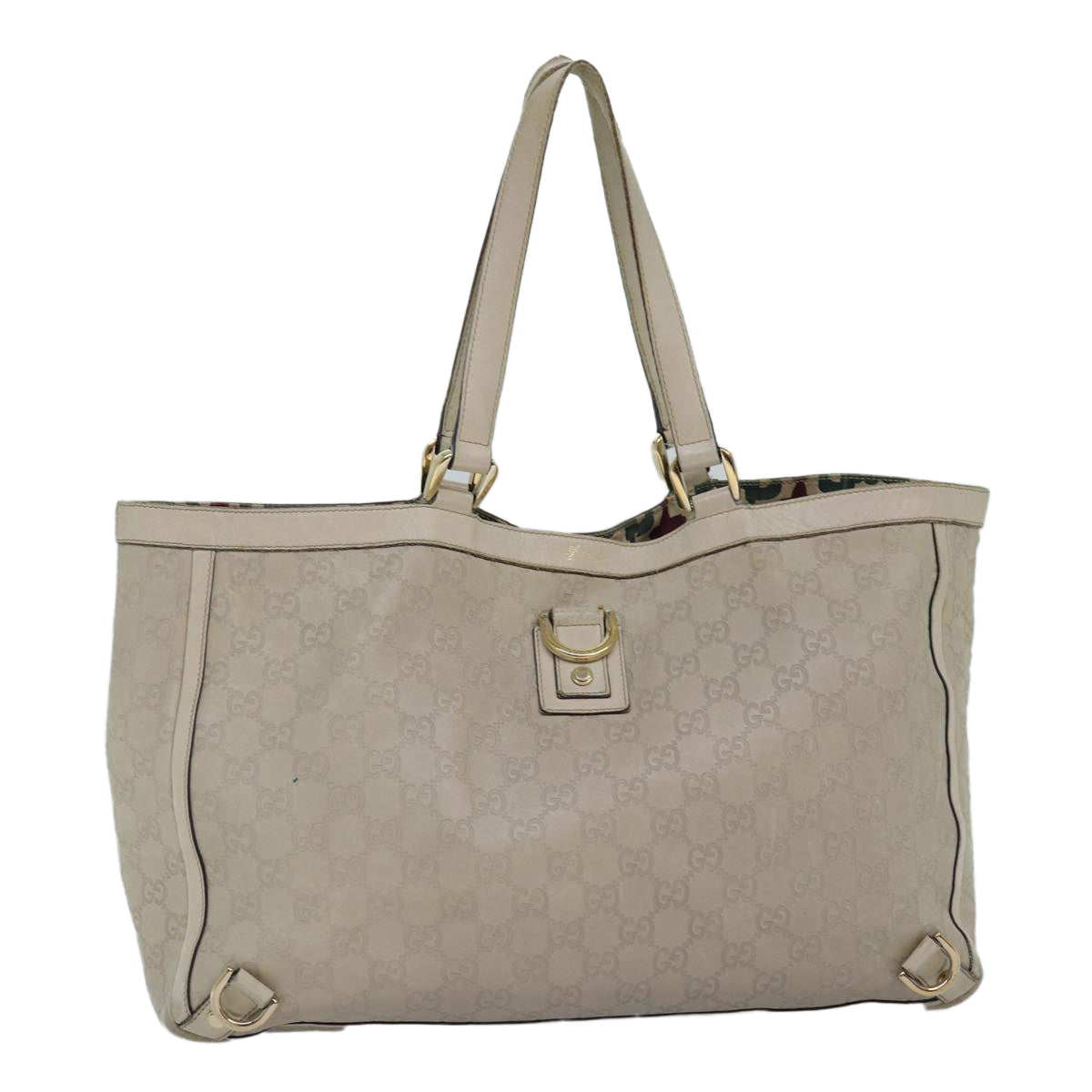 GUCCI GG Canvas Guccissima Tote Bag Beige 141472 75985