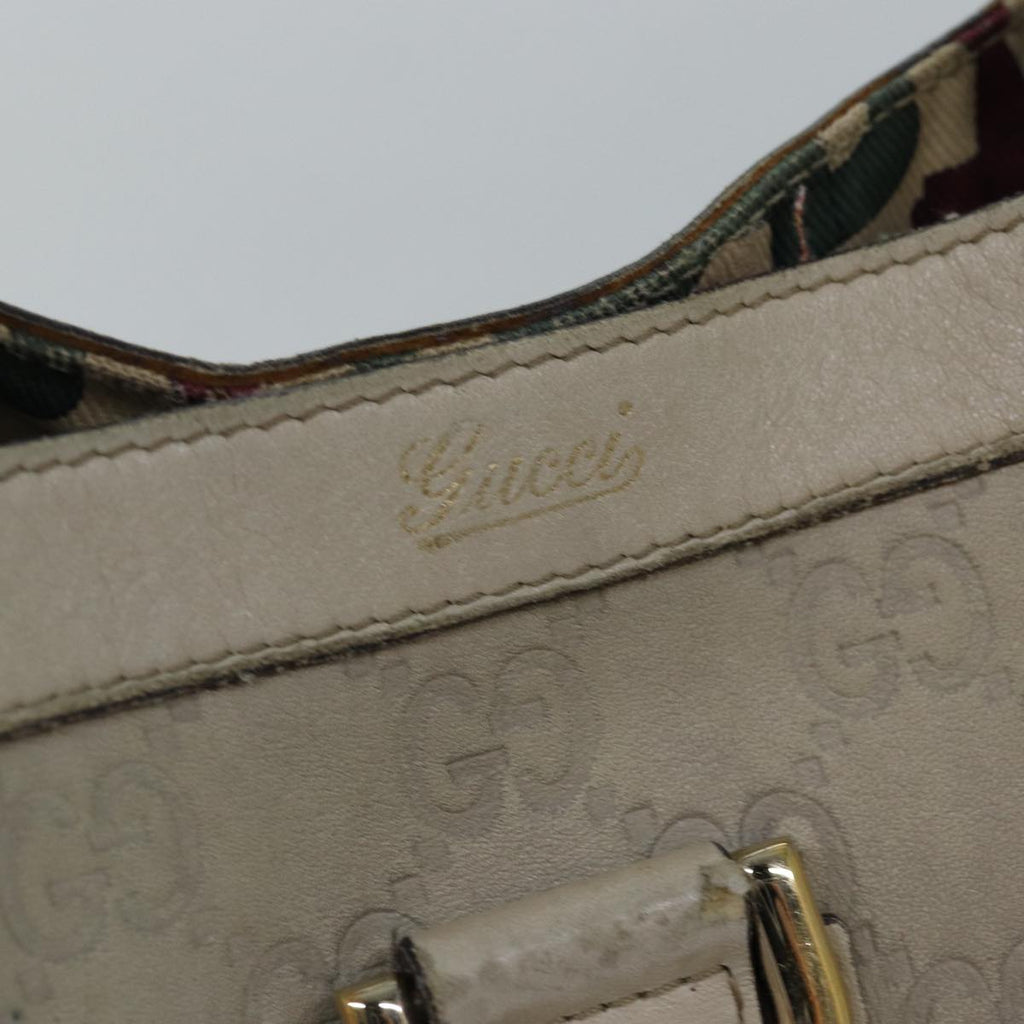 GUCCI GG Canvas Guccissima Tote Bag Beige 141472 75985