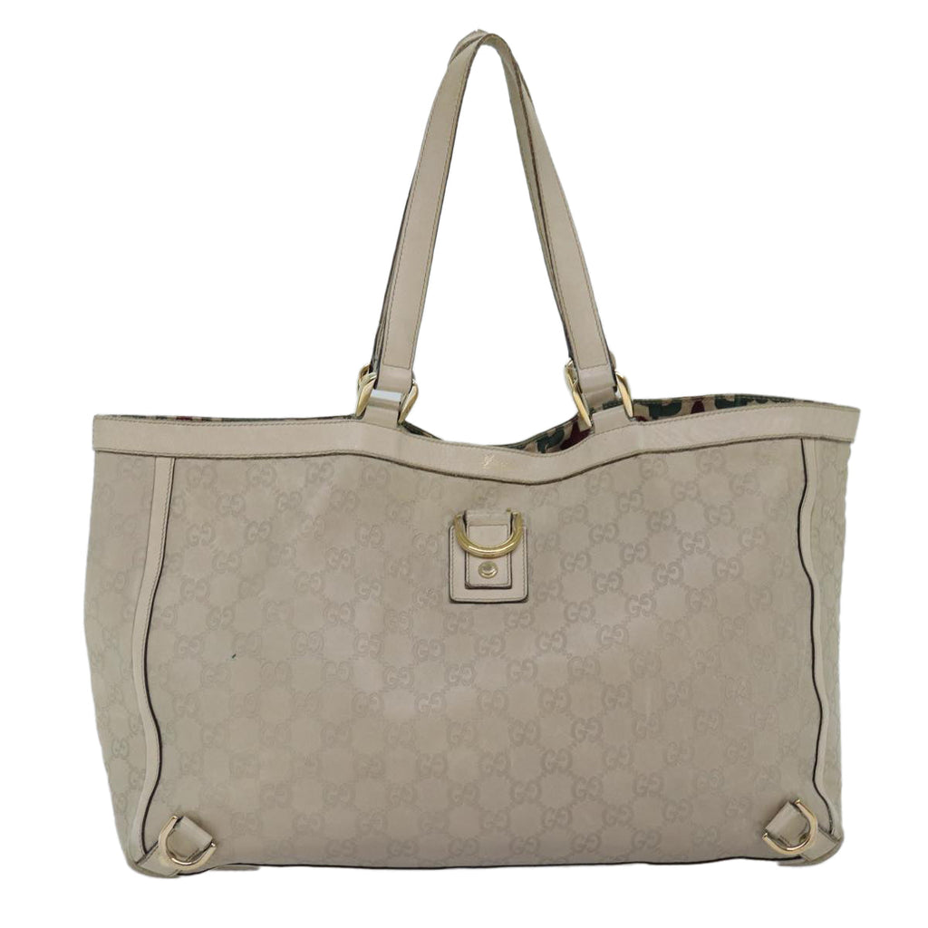 GUCCI GG Canvas Guccissima Tote Bag Beige 141472 75985