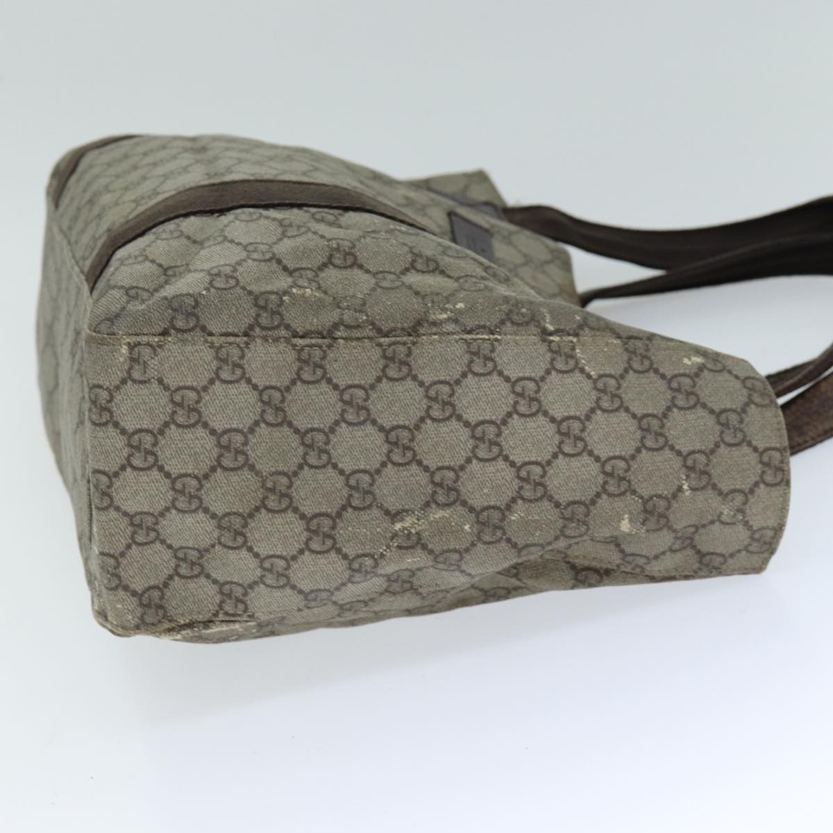 GUCCI GG Supreme Tote Bag PVC Beige 141624 75986