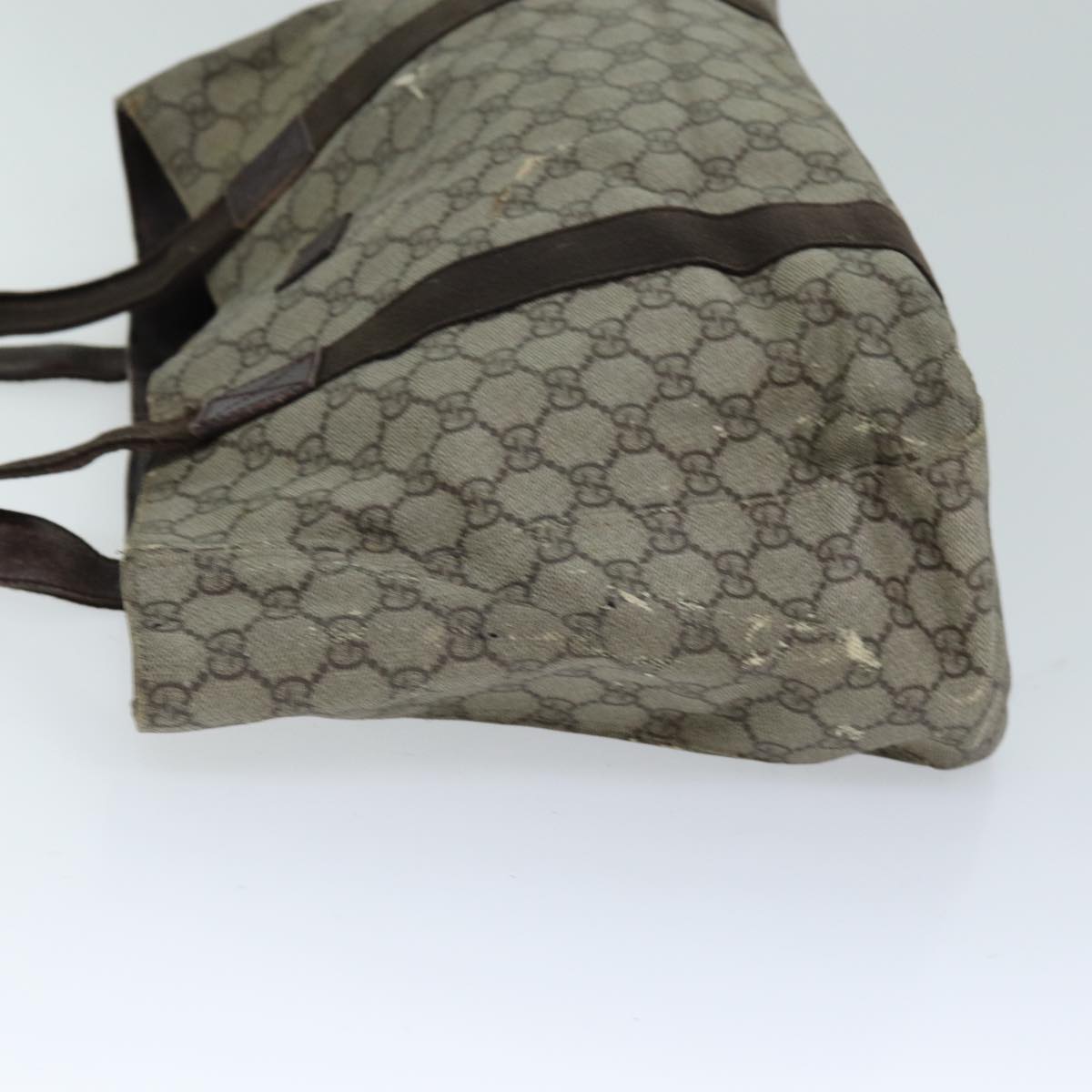 GUCCI GG Supreme Tote Bag PVC Beige 141624 75986