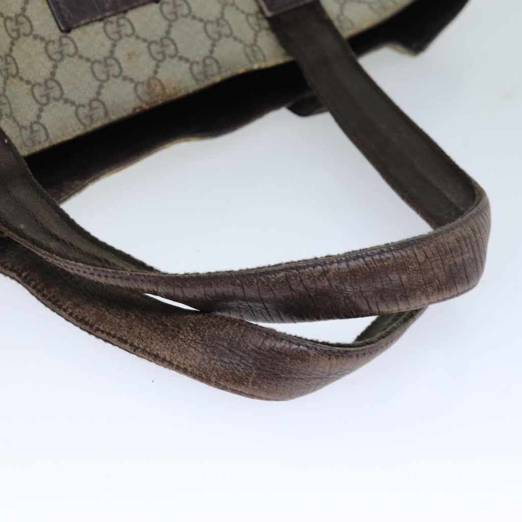 GUCCI GG Supreme Tote Bag PVC Beige 141624 75986