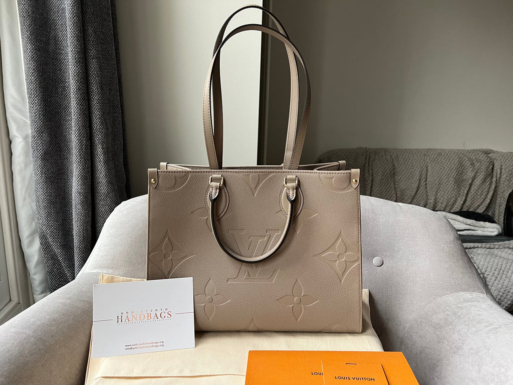 Louis Vuitton On the Go MM Dune Empreinte (RRP £2,480)