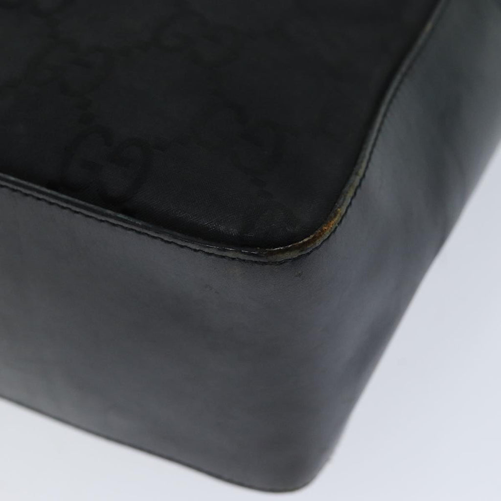 GUCCI GG Canvas Shoulder Bag Black 001 3766 75988