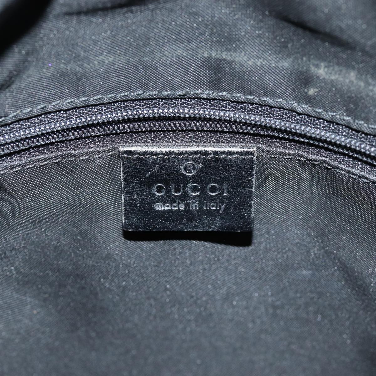 GUCCI GG Canvas Shoulder Bag Black 001 3766 75988