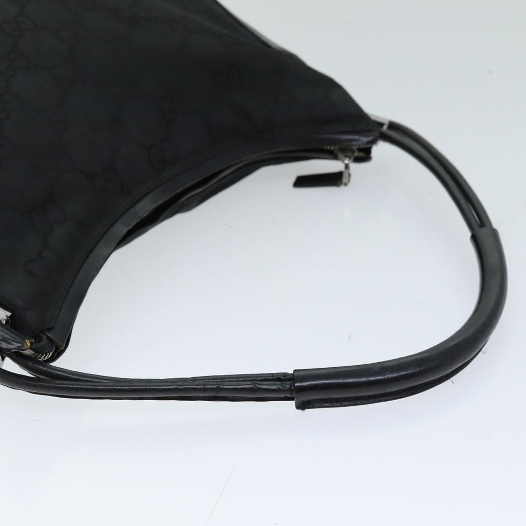 GUCCI GG Canvas Shoulder Bag Black 001 3766 75988