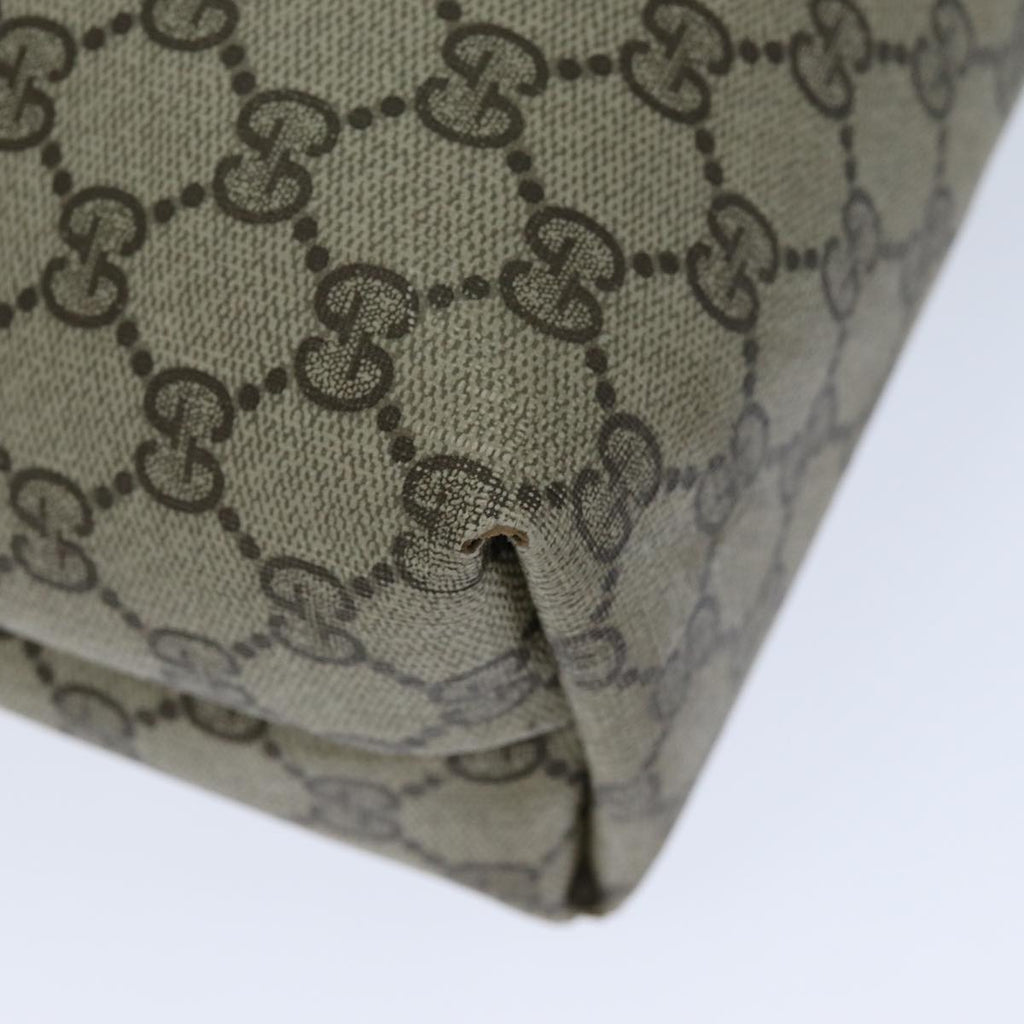 GUCCI GG Supreme Web Sherry Line Tote Bag PCVLeather Beige 39 02 003 75990