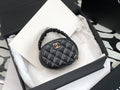CHLVanity Case Shiny Gold Black Bag For Women 9.5cm/3.7in