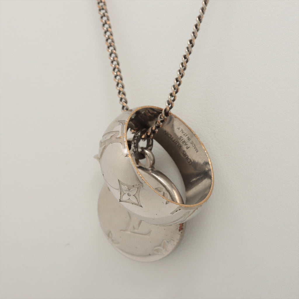 Louis Vuitton M62485 Monogramming OB0230/OB0250 Necklace GP Silver