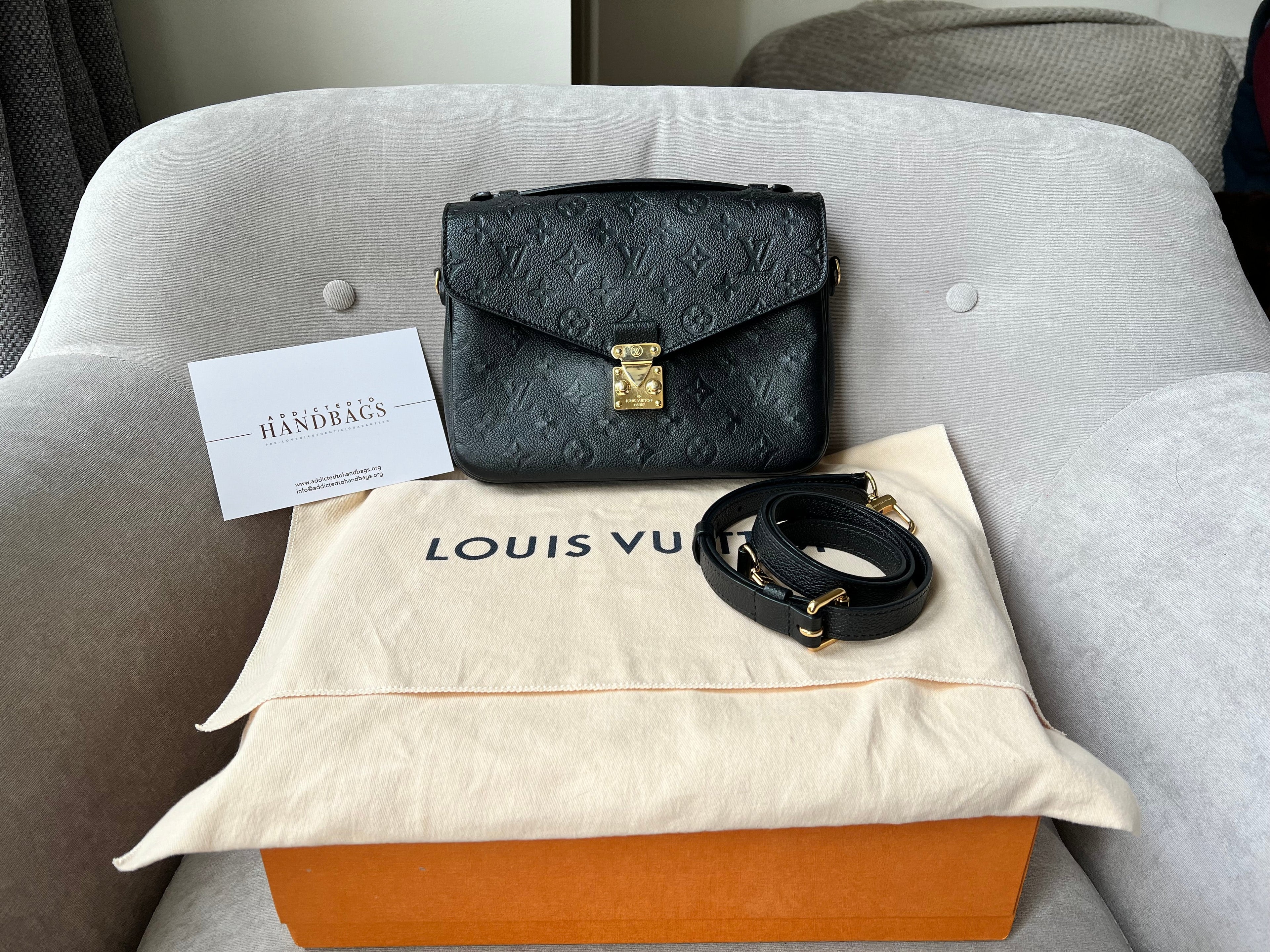 Louis Vuitton Pochette Metis Black Empreinte (RRP £2,110)