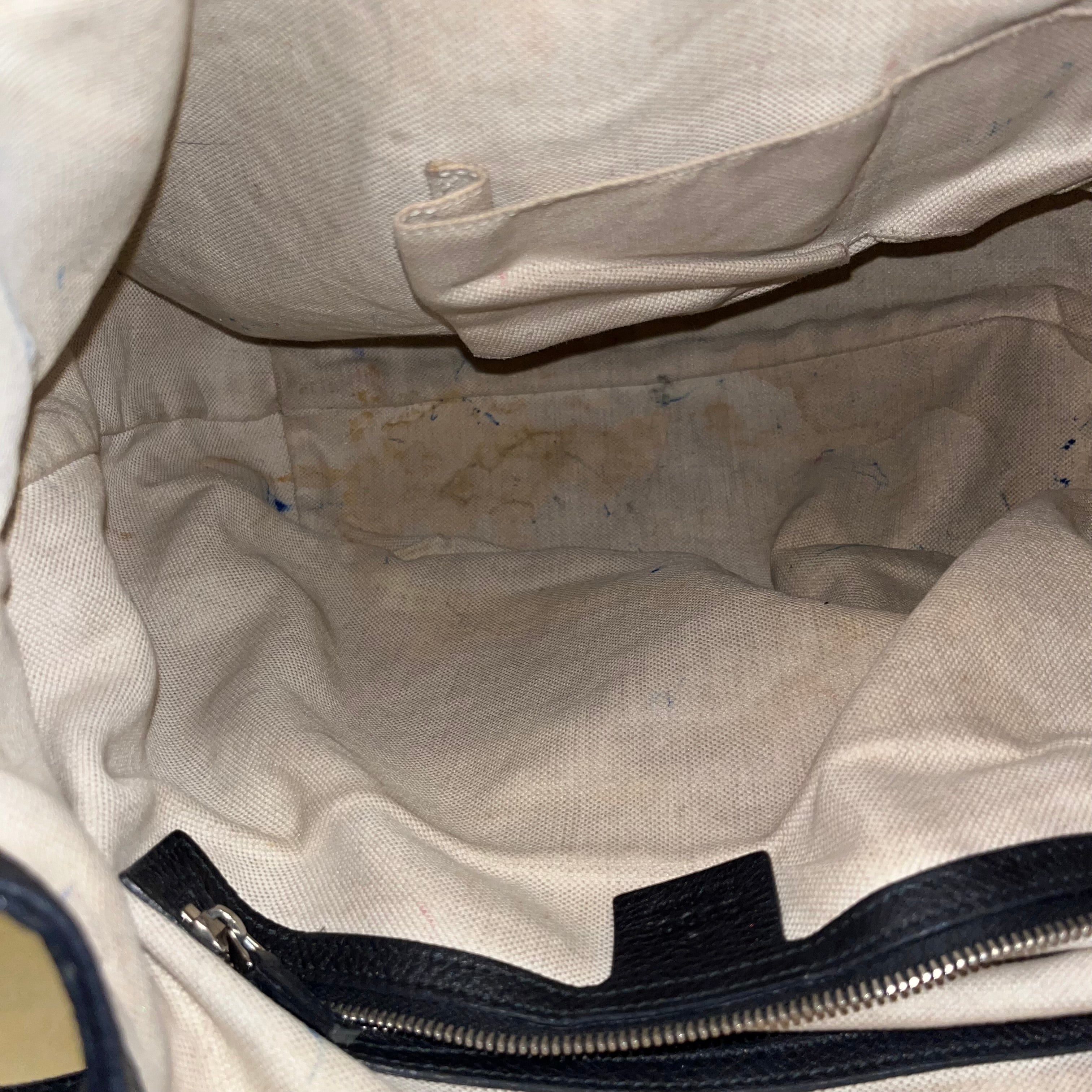 GUCCI Hasler Techno Horsebit Leather Hobo Bag