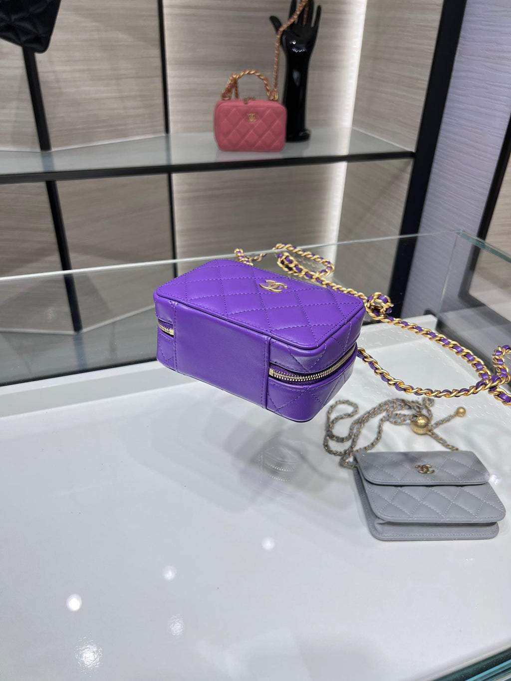CHLVanity With Chain Purple Bag For Women 9cm/3.5in