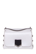 Jimmy Choo White Varenne Quad Cross-Body