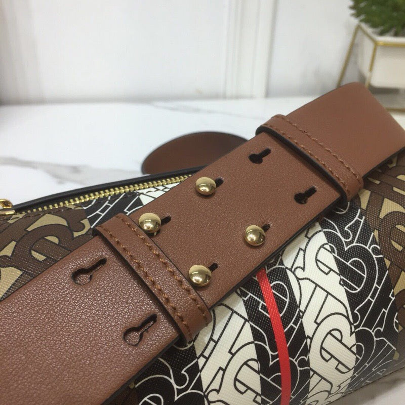 GLAMI The Monogram Stripe E-canvas Barrel Bag For Women, Bags 8.3in/21cm