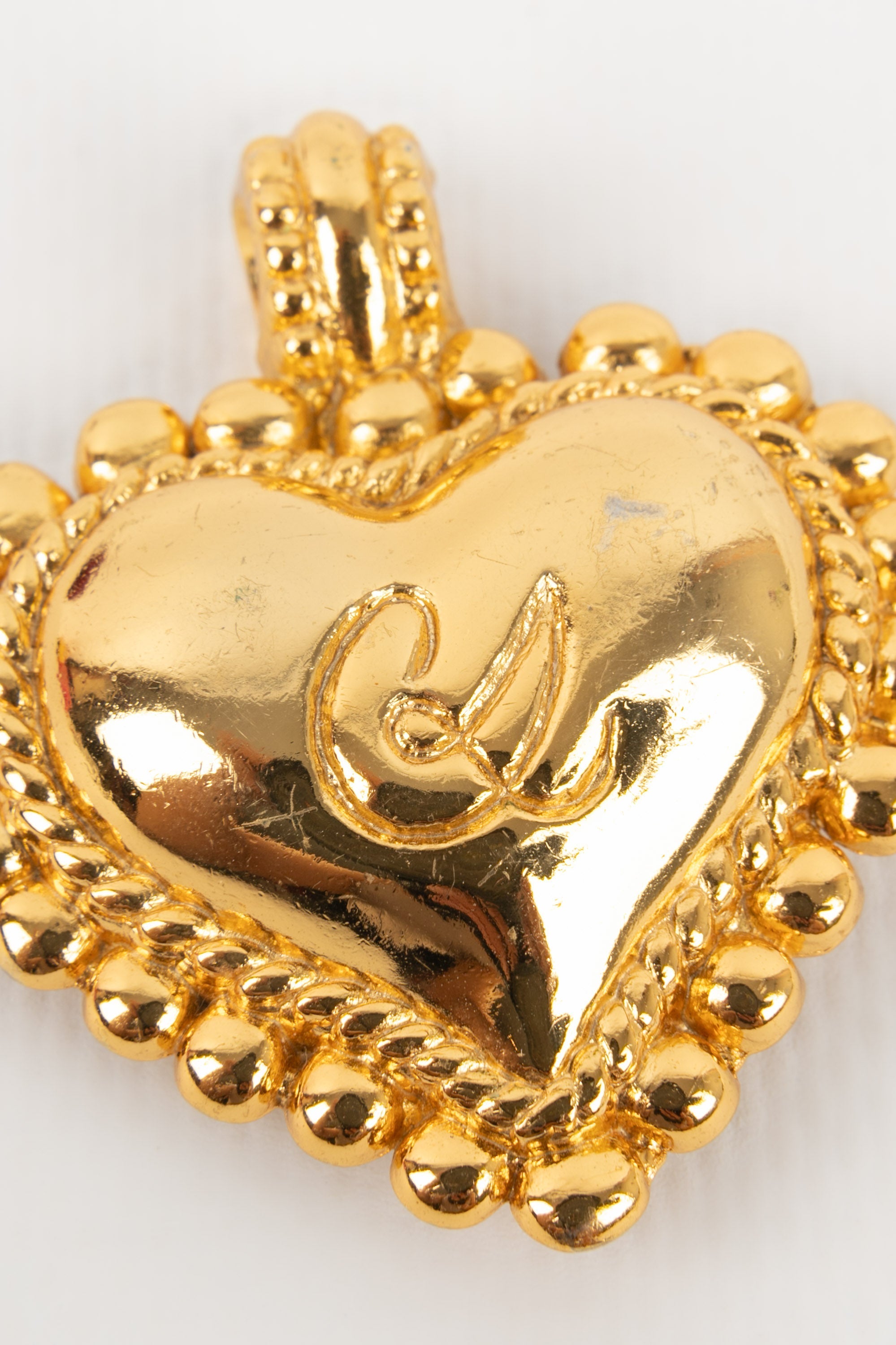 Broche pendentif coeur Christian Lacroix
