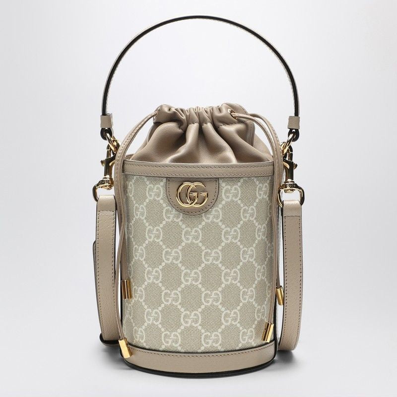 GUCCI Mini Bucket Handbag in GG Supreme Fabric