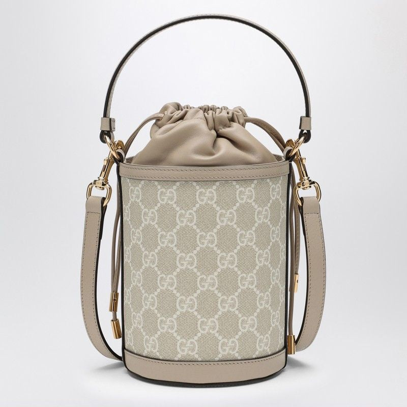GUCCI Mini Bucket Handbag in GG Supreme Fabric