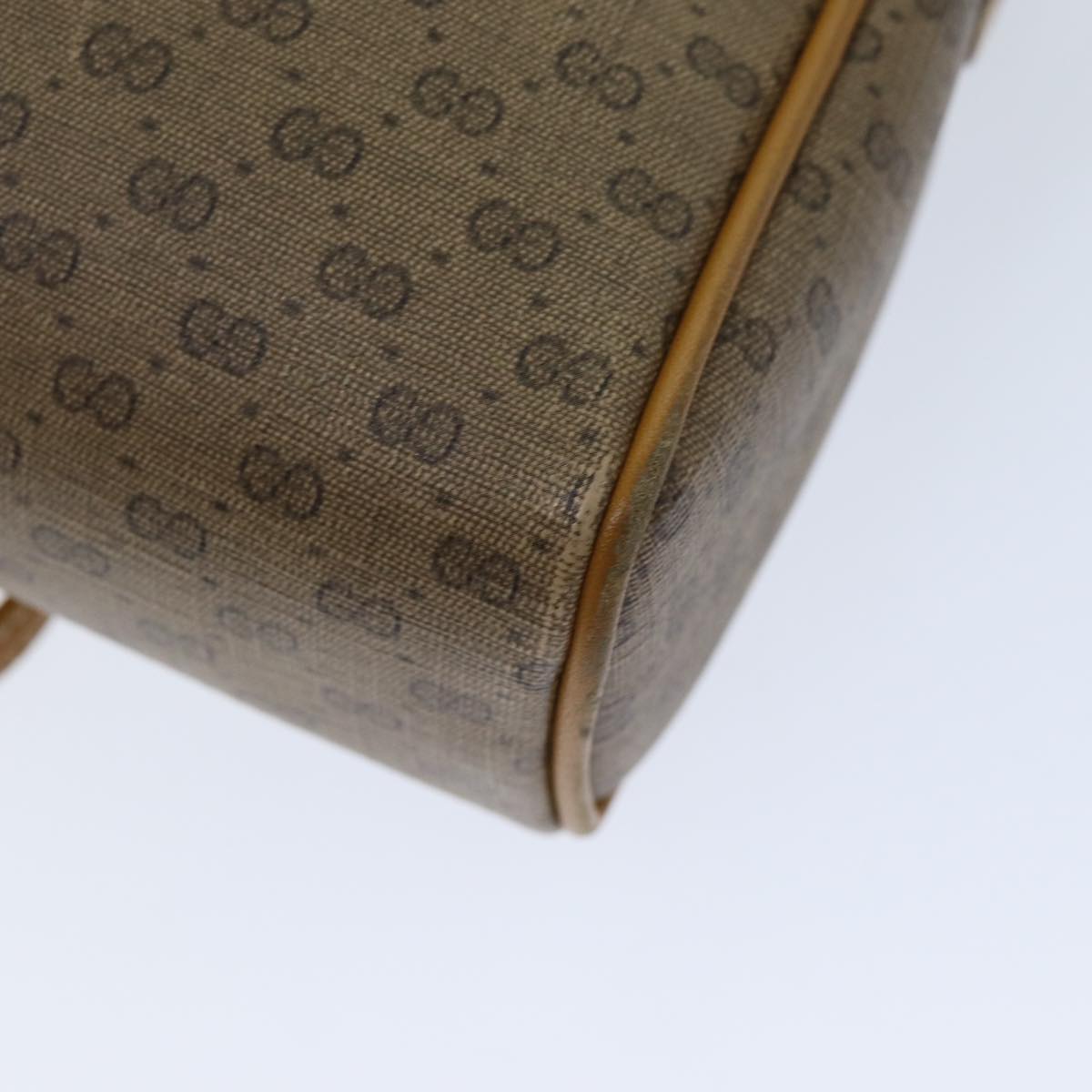 GUCCI Micro GG Supreme Shoulder Bag PVC Beige 007 084 0014 76091