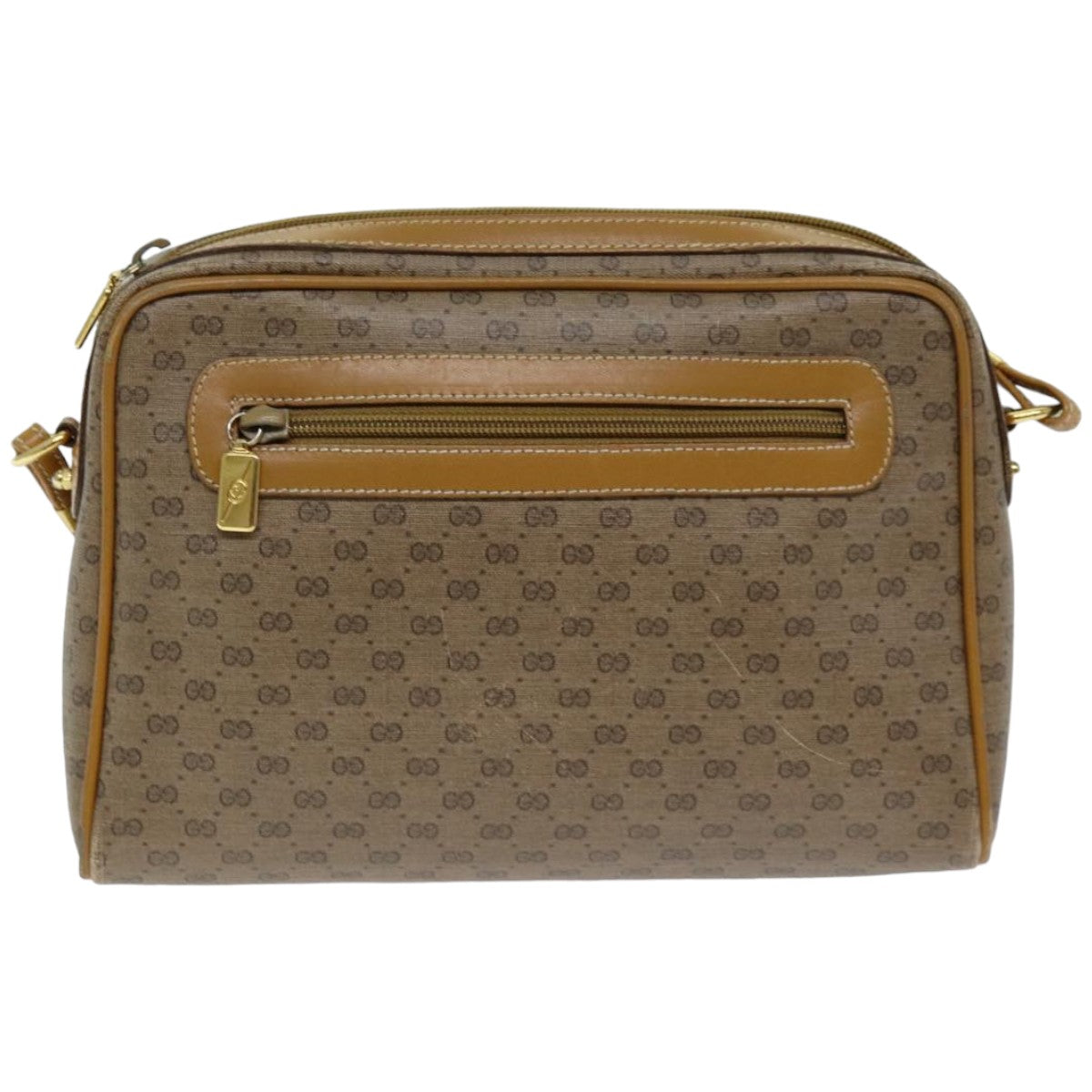 GUCCI Micro GG Supreme Shoulder Bag PVC Beige 007 084 0014 76091