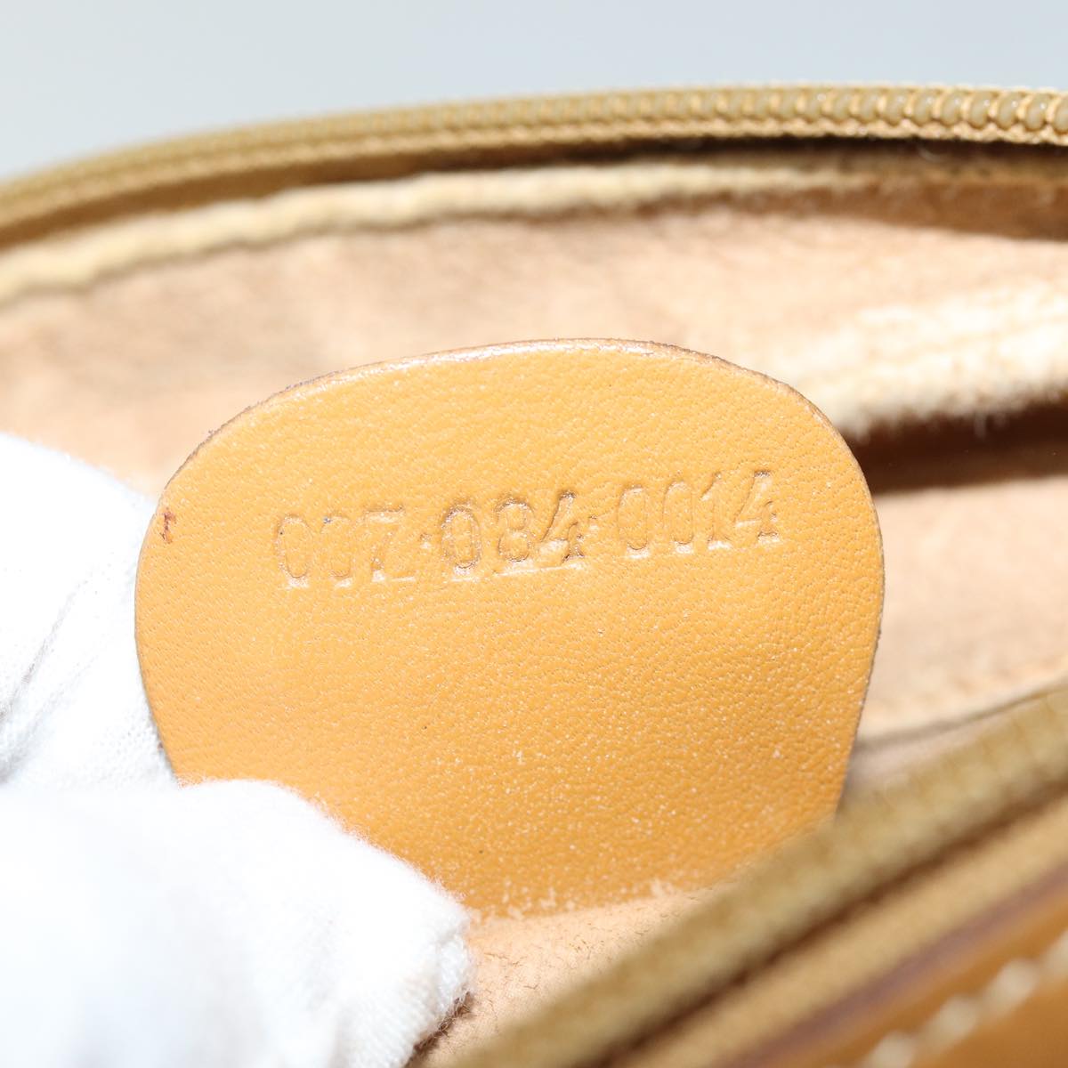 GUCCI Micro GG Supreme Shoulder Bag PVC Beige 007 084 0014 76091