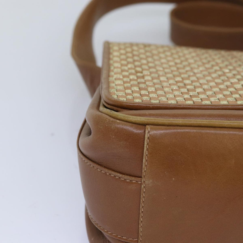 GUCCI Shoulder Bag Leather Beige 76092