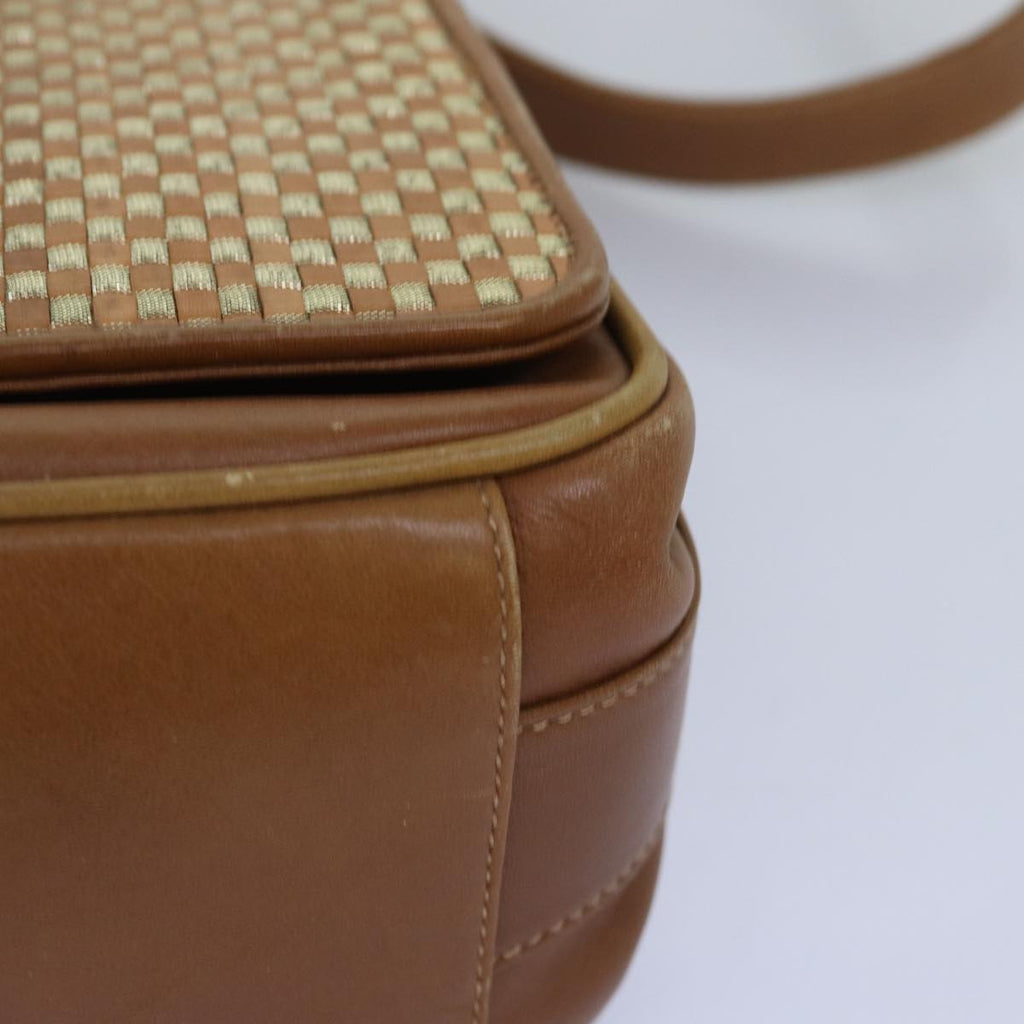 GUCCI Shoulder Bag Leather Beige 76092