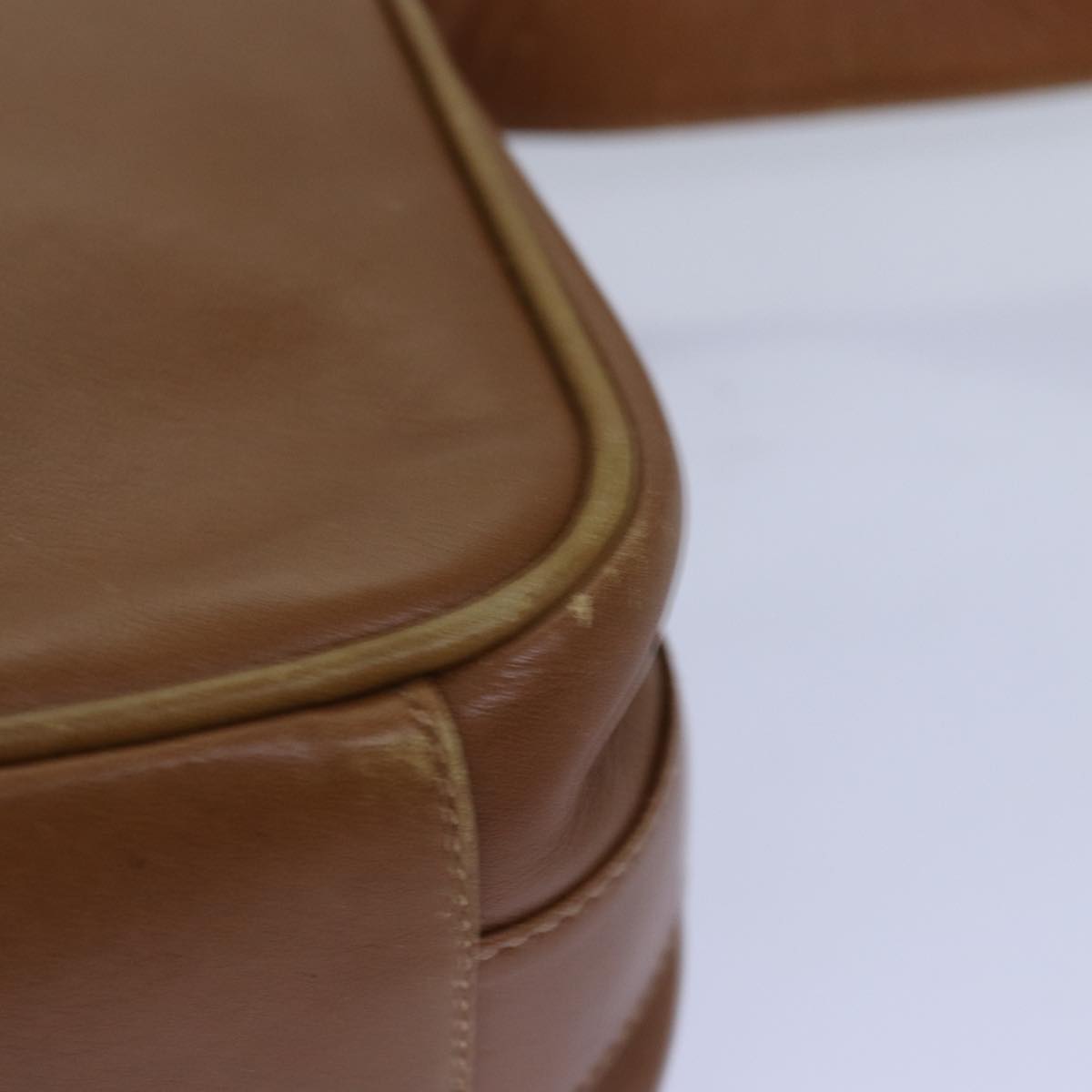 GUCCI Shoulder Bag Leather Beige 76092