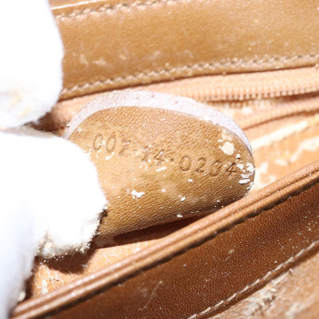 GUCCI Shoulder Bag Leather Beige 76092