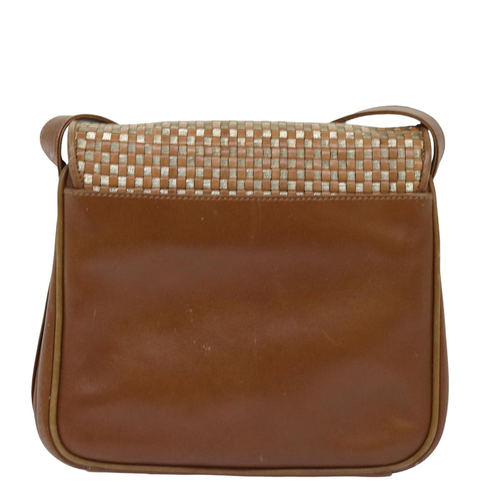 GUCCI Shoulder Bag Leather Beige 76092