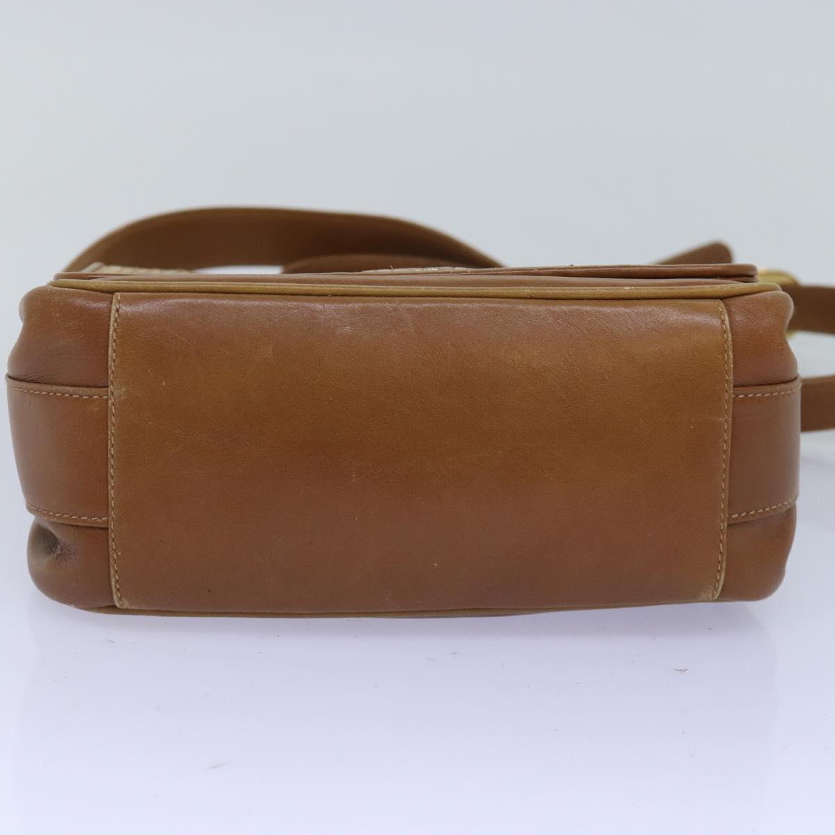 GUCCI Shoulder Bag Leather Beige 76092