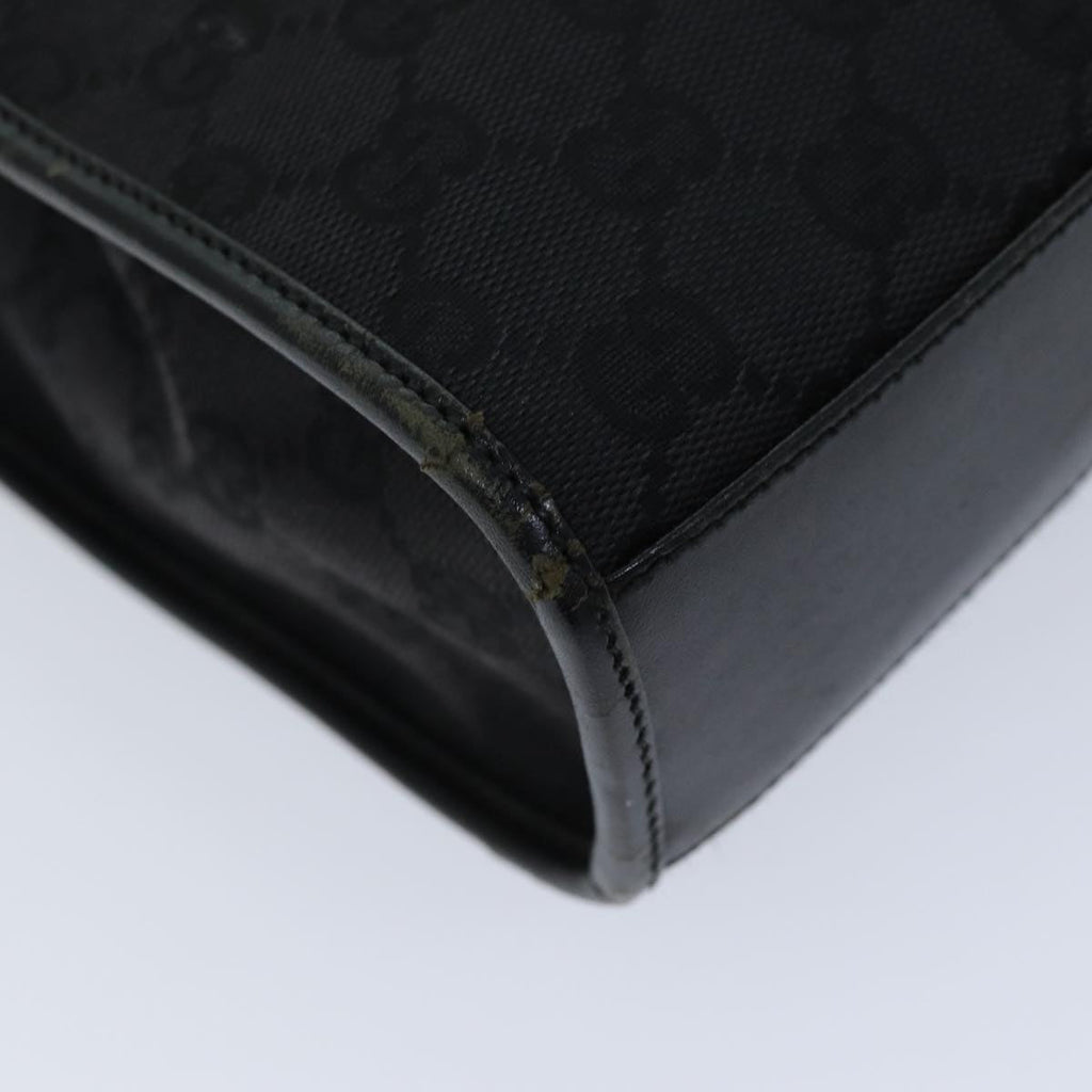 GUCCI Jackie GG Canvas Hand Bag Black 002 1065 76094