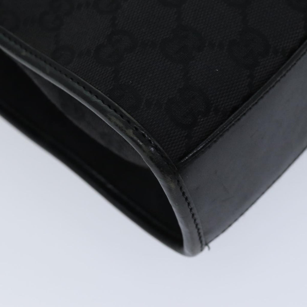 GUCCI Jackie GG Canvas Hand Bag Black 002 1065 76094