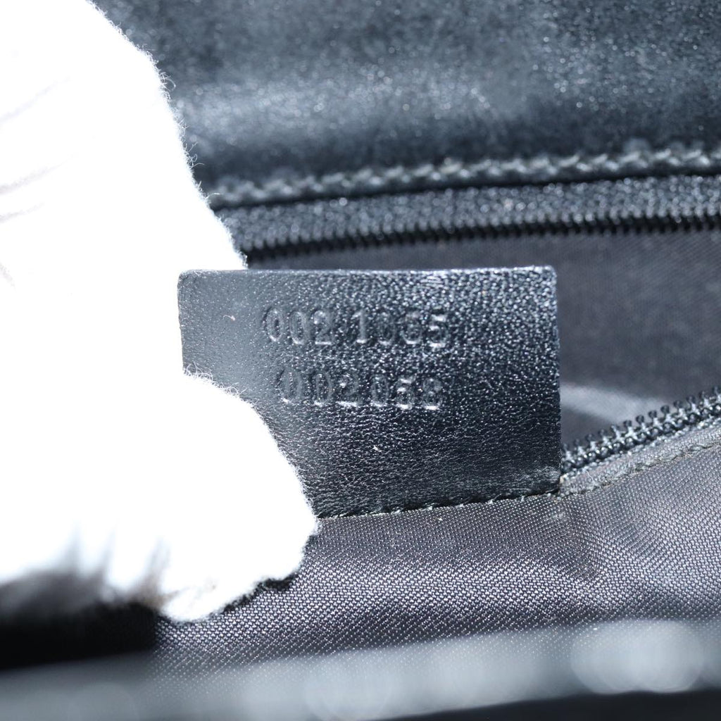 GUCCI Jackie GG Canvas Hand Bag Black 002 1065 76094