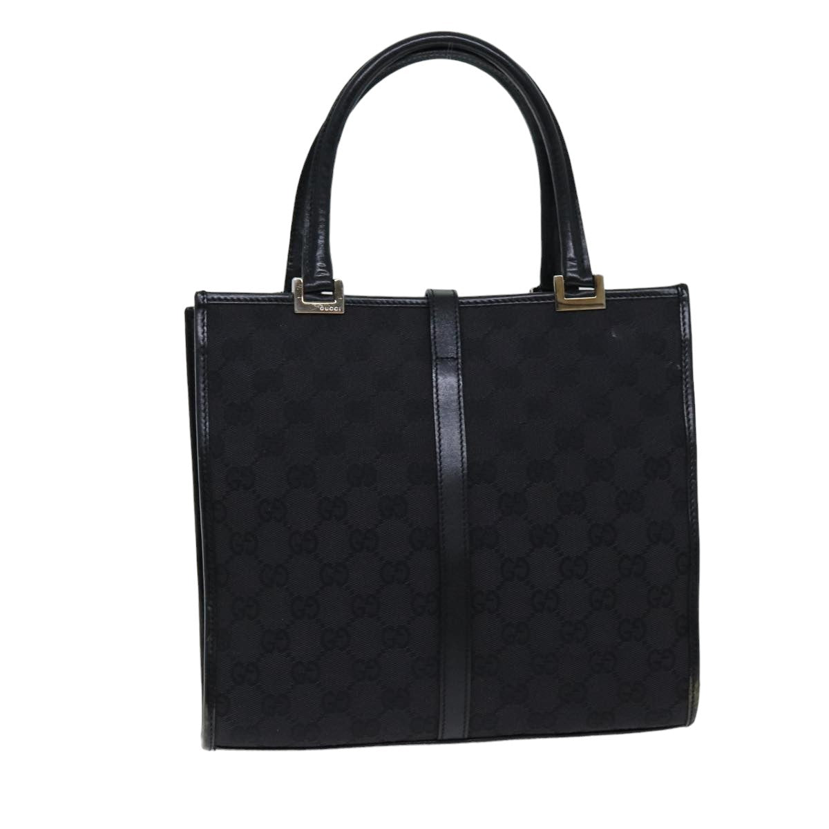 GUCCI Jackie GG Canvas Hand Bag Black 002 1065 76094