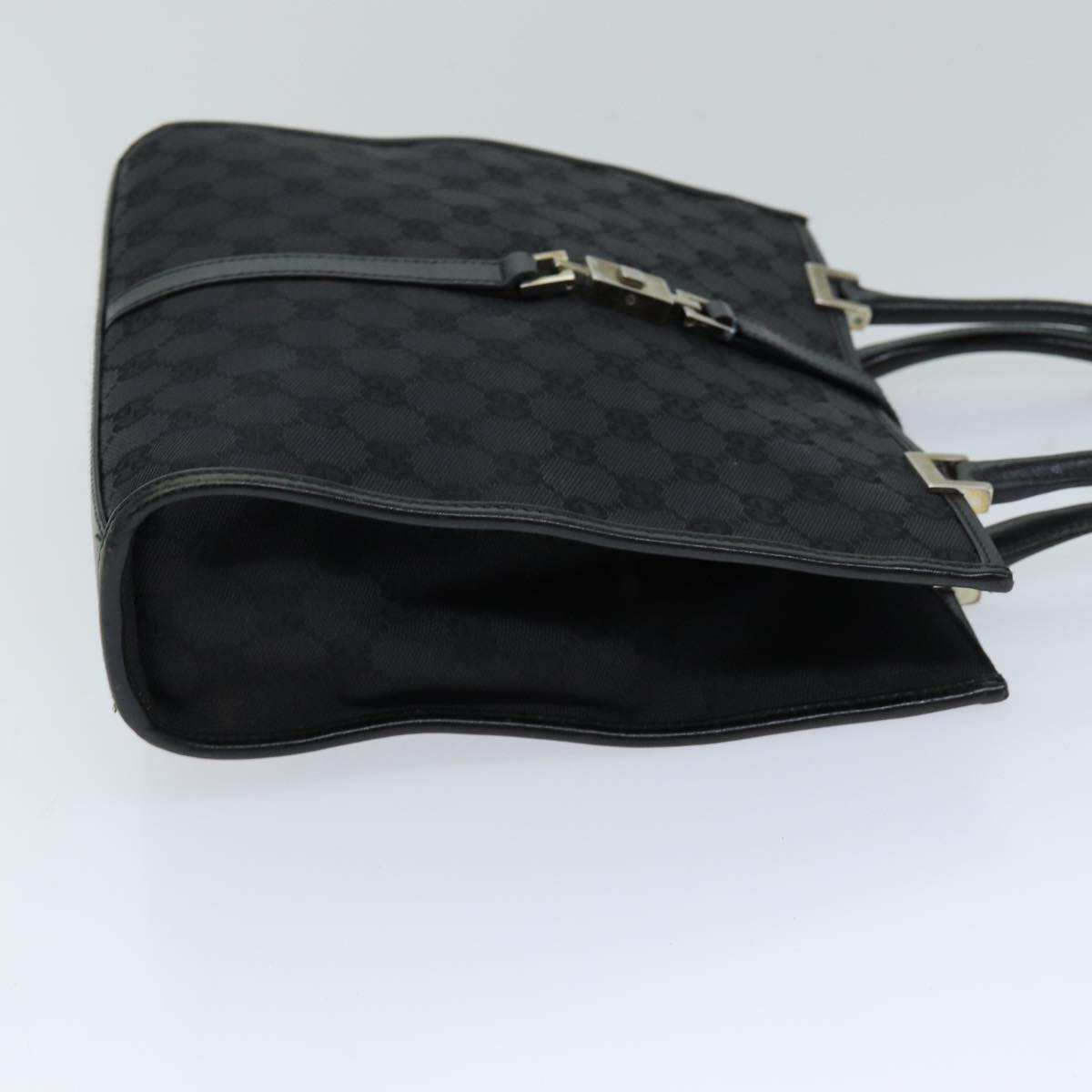 GUCCI Jackie GG Canvas Hand Bag Black 002 1065 76094
