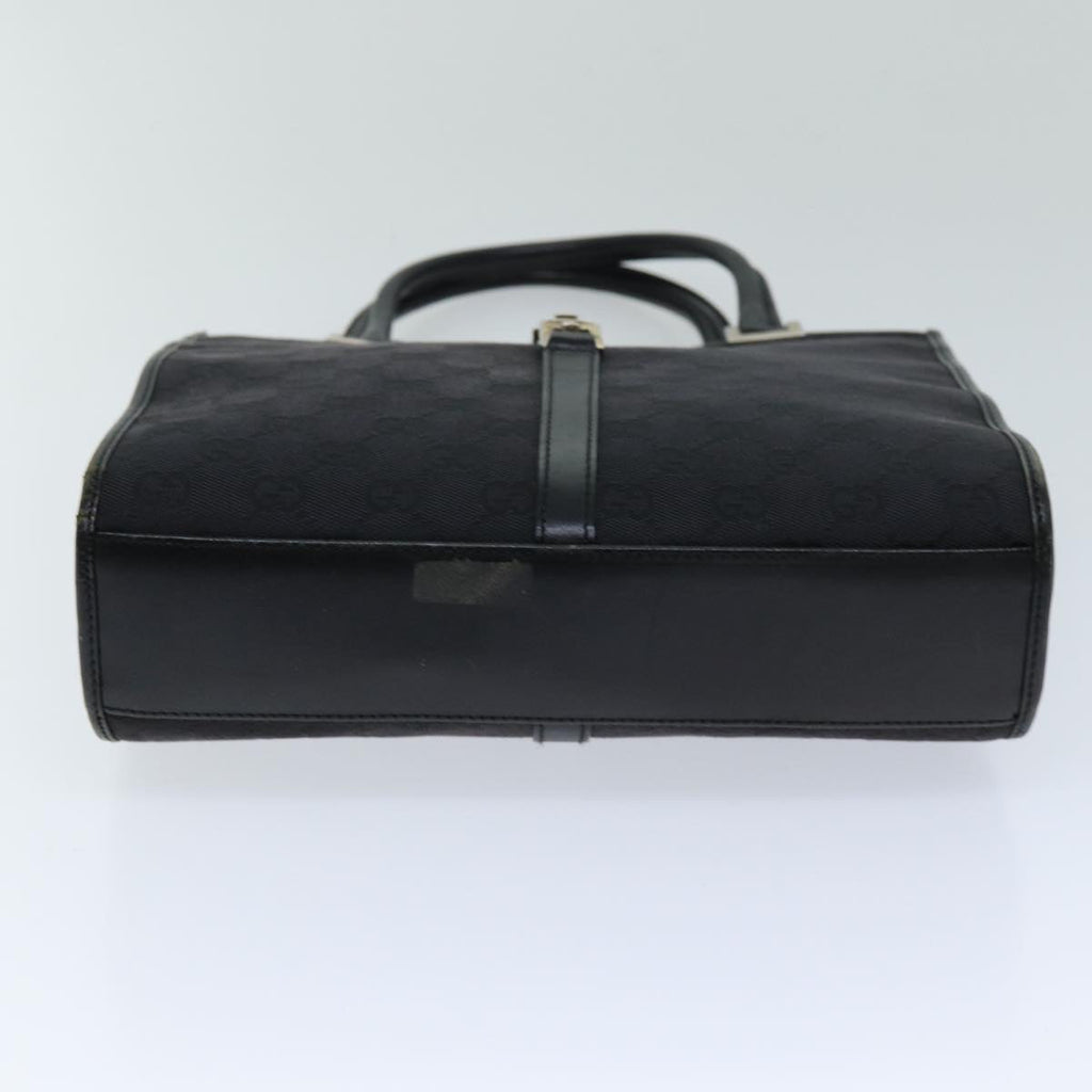 GUCCI Jackie GG Canvas Hand Bag Black 002 1065 76094