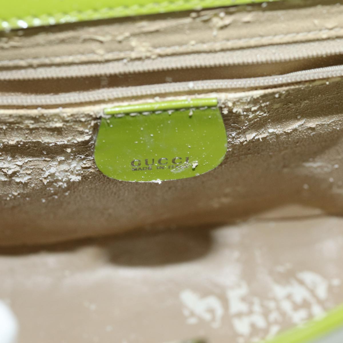 GUCCI Shoulder Bag Patent leather Green 000 1013 0506 76096