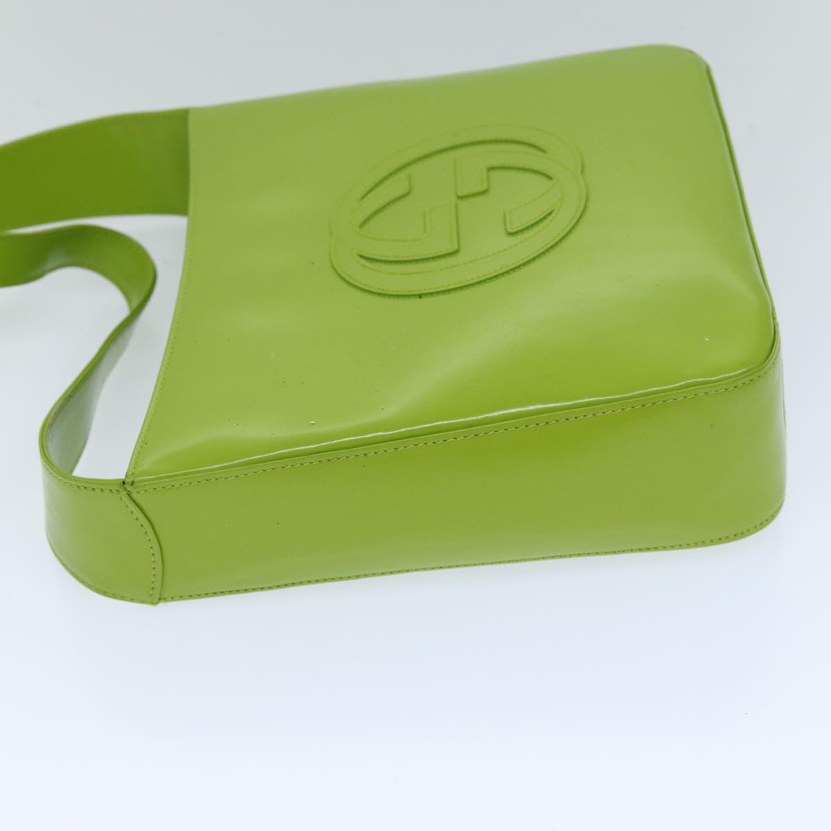 GUCCI Shoulder Bag Patent leather Green 000 1013 0506 76096
