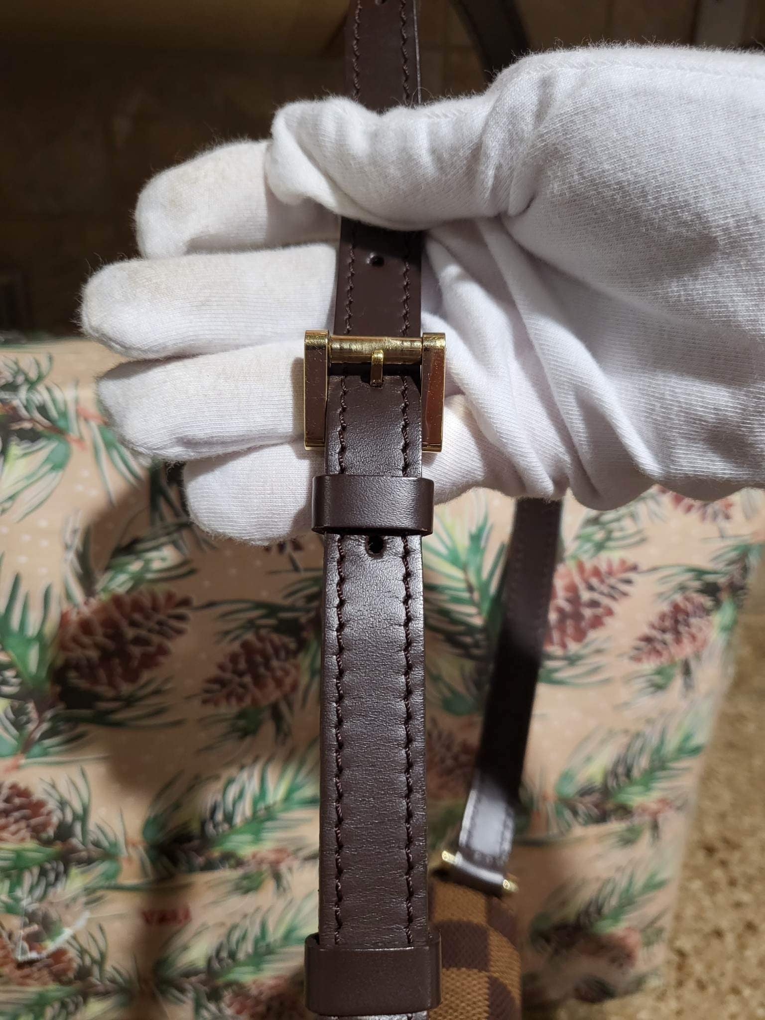 Musette Salsa PM Damier Ebene Shoulder Bag