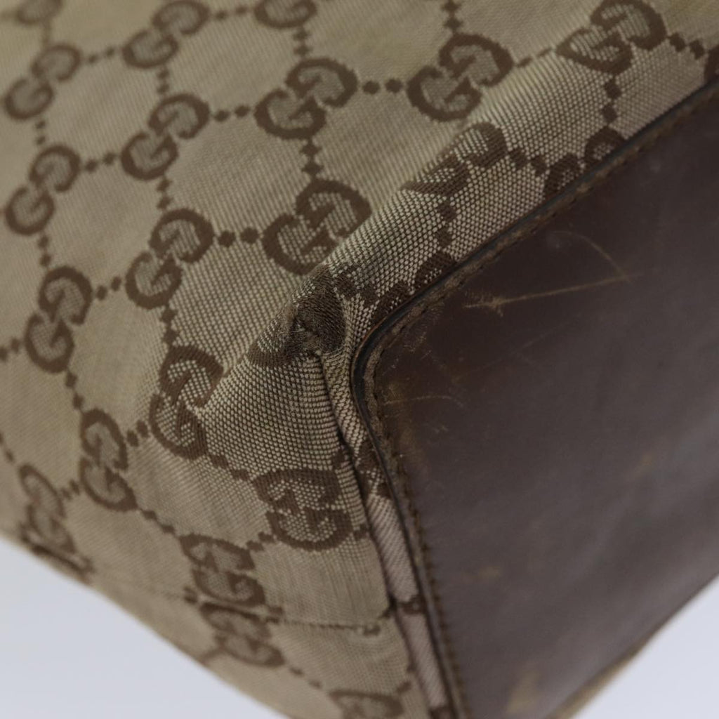 GUCCI GG Canvas Tote Bag Beige 002 1099 76107