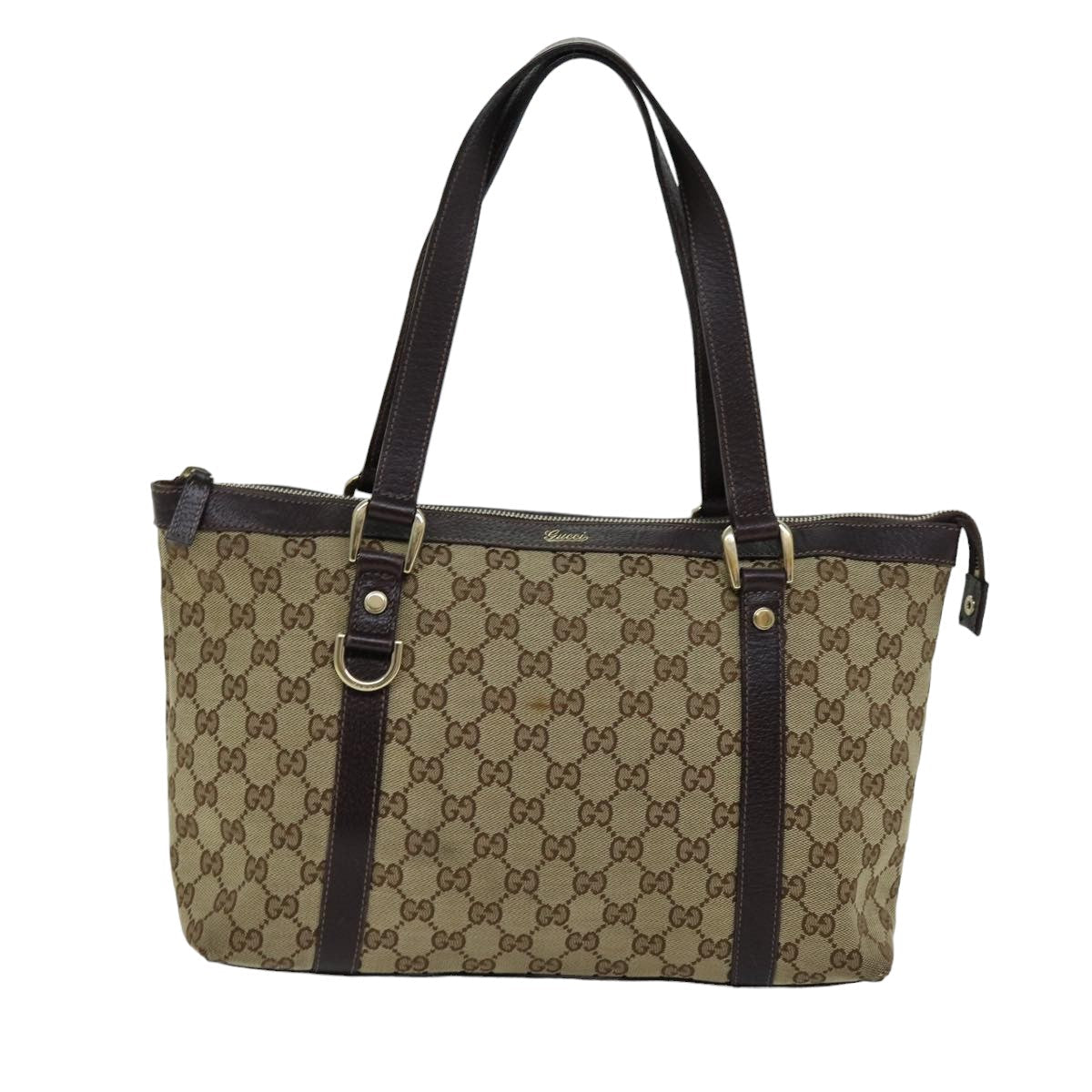 GUCCI GG Canvas Tote Bag Beige 141470 76109