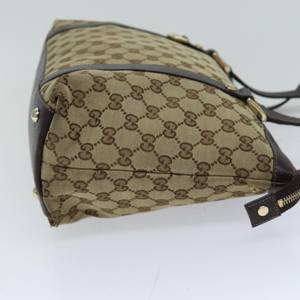 GUCCI GG Canvas Tote Bag Beige 141470 76109
