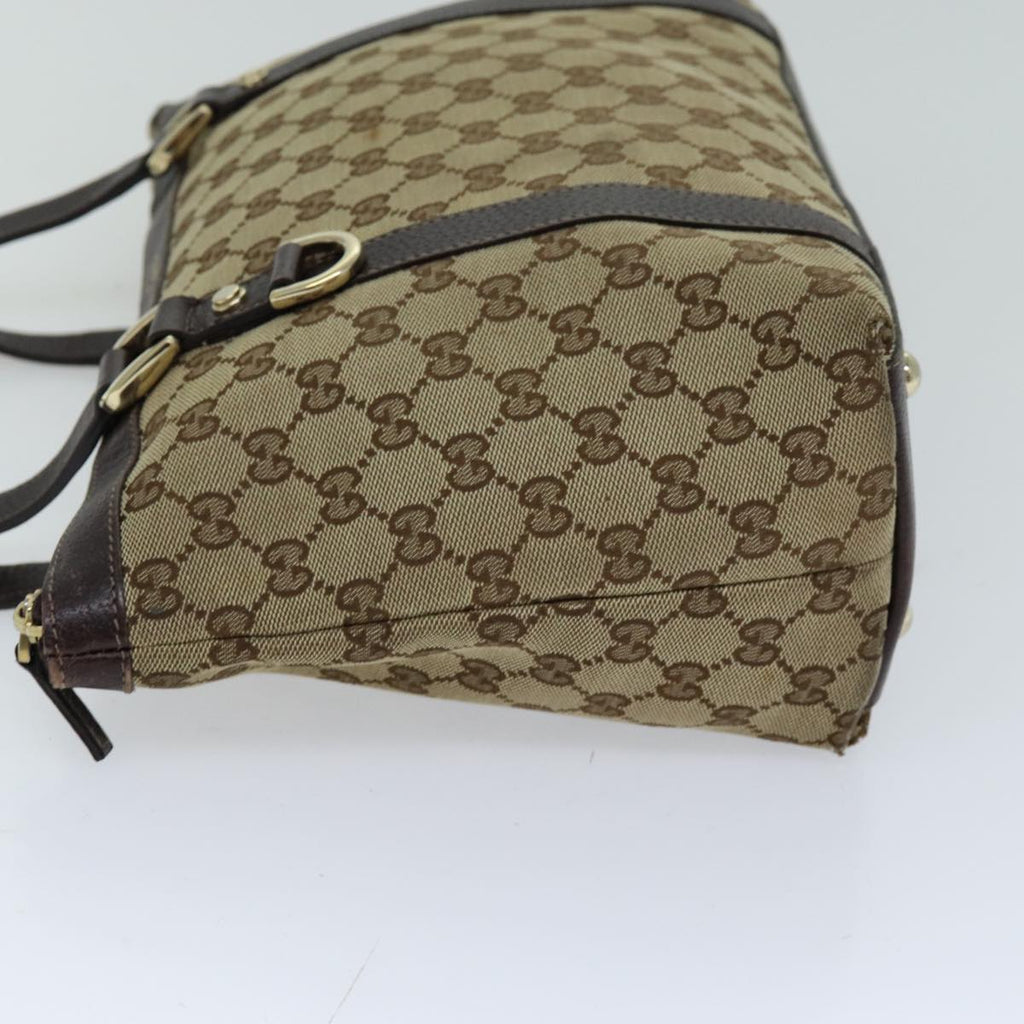 GUCCI GG Canvas Tote Bag Beige 141470 76109