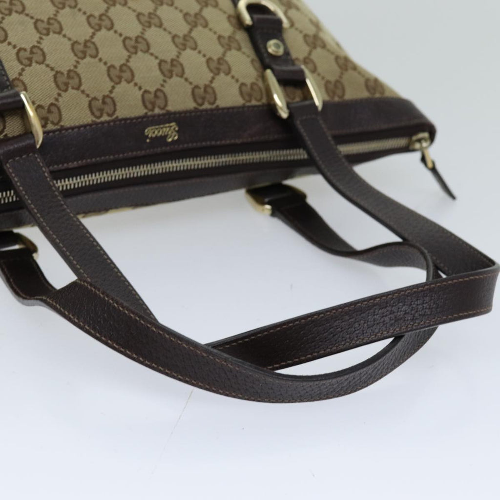 GUCCI GG Canvas Tote Bag Beige 141470 76109